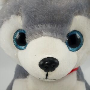 BMI Merchandise Husky Puppy Sparkling Blue Eyes Sweet Clean 10" Plush NWT NEW
